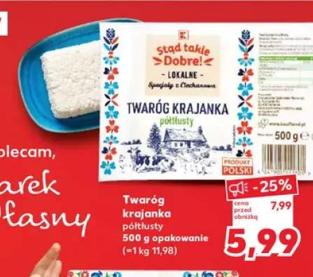 Twaróg krajanka półtłusty K-Stąd Takie Dobre