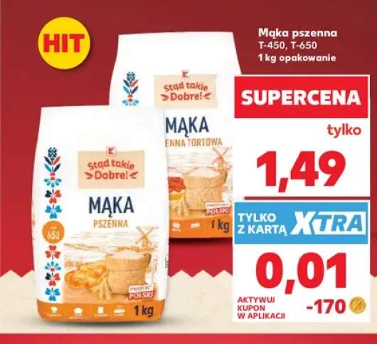 Mąka pszenna T-450 Stad takie Dobre! +1 wariant