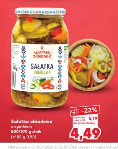 Sałatka obiadowa z ogórkiem Stad takie Dobre!