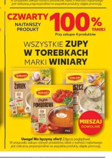 Zupy w torebkach marki Winiary +3 warianty