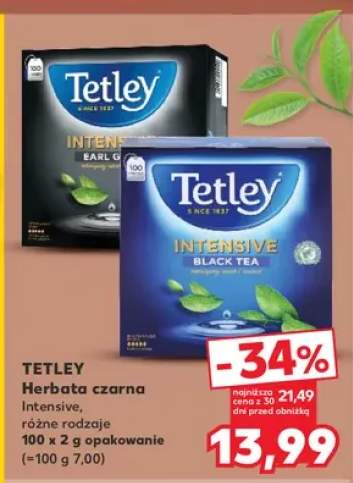 Herbata czarna Tetley Intensive Black Tea +1 wariant