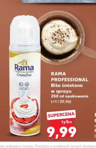 Bita śmietana w sprayu Rama Professional