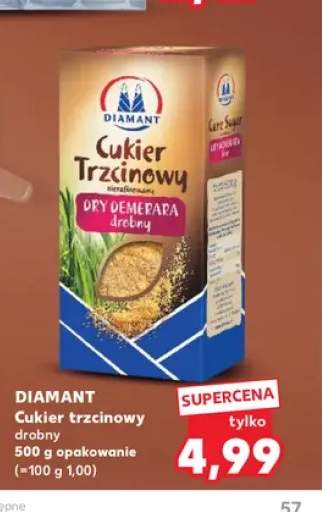 Cukier trzcinowy drobny Diamant Dry Demerara