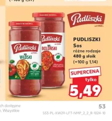 Sos Włoski Pudliszki +1 wariant
