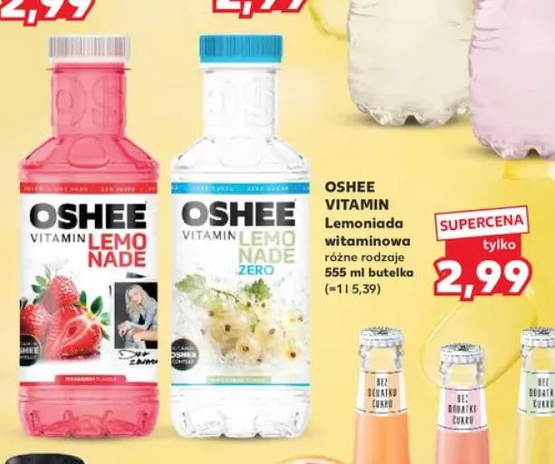 Lemoniada witaminowa Oshee Vitamin Lemo Nade Strawberry +1 wariant
