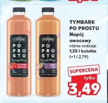 Napój owocowy Tymbark Po Prostu kompotowy truskawka +1 wariant