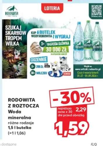 Woda mineralna Rodowita z Roztocza