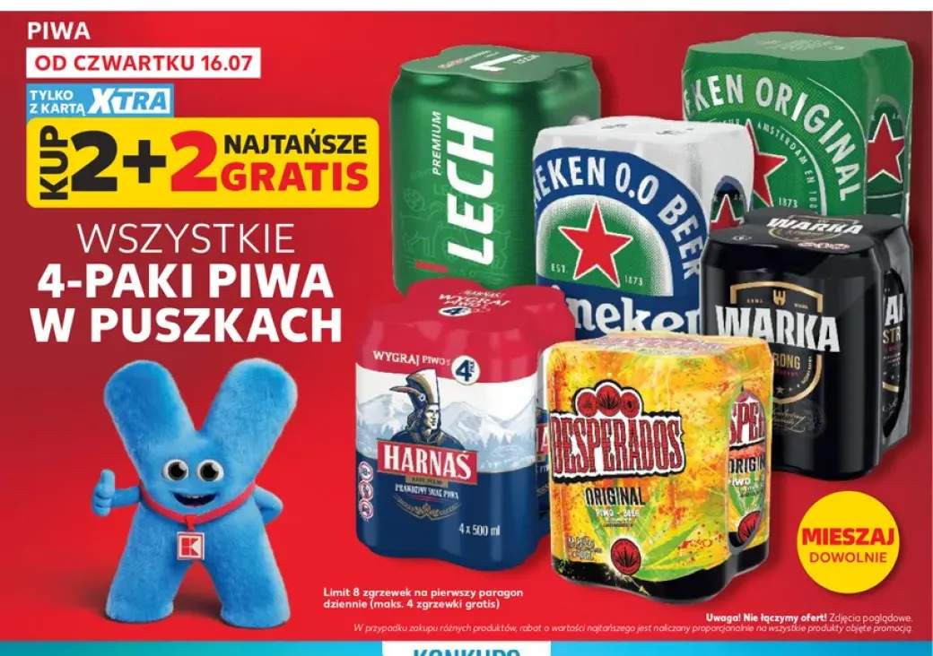 Piwo Lech Premium 4-pak +6 wariantów