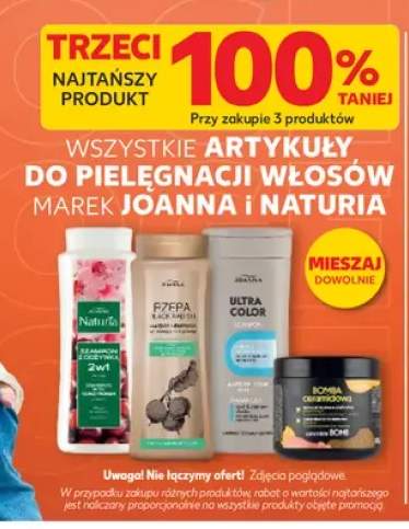 Artykuły do pielęgnacji włosów marek Joanna i Naturia +4 warianty