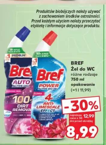 Żel do WC Bref Auto Active Gel Blooming Fresh +1 wariant