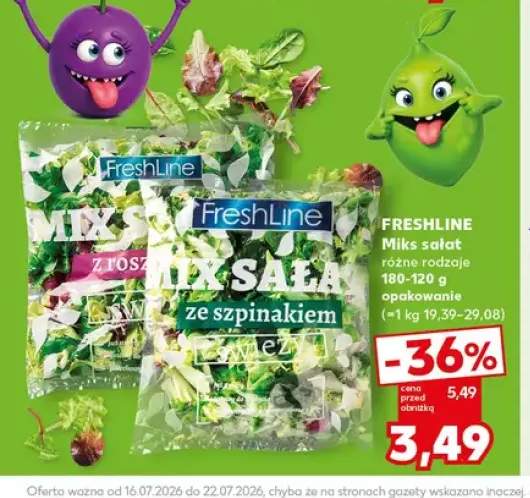 Miks sałat z roszponką FreshLine +1 wariant