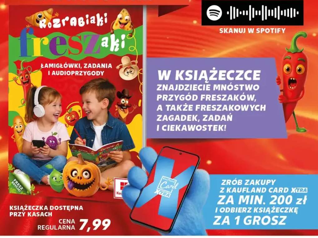 Książeczka Rozrabiaki Freszaki Łamigłówki zadania i audioprzygody