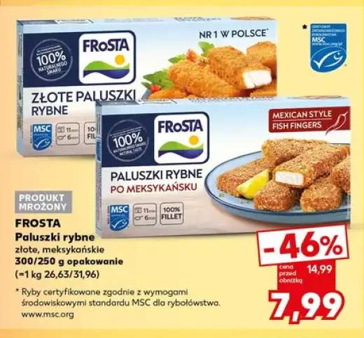 Paluszki rybne Frosta złote +1 wariant
