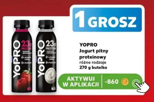 Jogurt pitny proteinowy YoPro truskawka malina +1 wariant