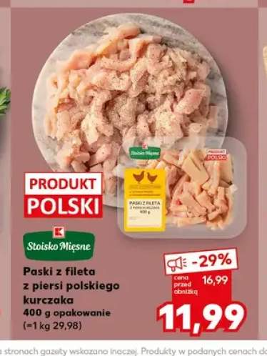 Paski z fileta z piersi polskiego kurczaka Stoisko Mięsne
