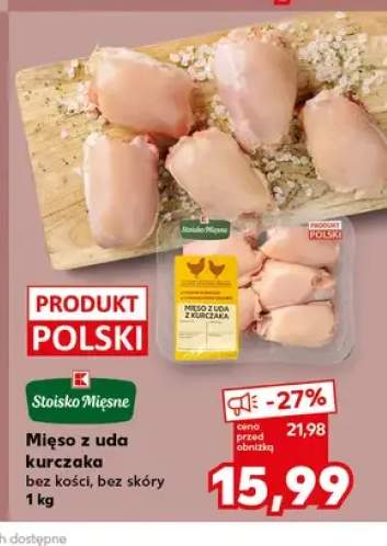 Mięso z uda kurczaka bez kości bez skóry Stoisko Mięsne
