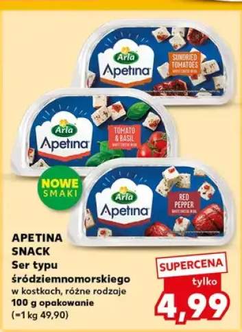 Ser typu śródziemnomorskiego w kostkach Apetina Snack z suszonymi pomidorami +2 warianty