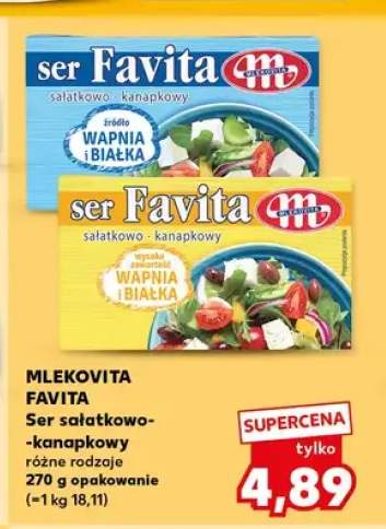 Ser sałatkowo-kanapkowy Favita Mlekovita 18% +1 wariant