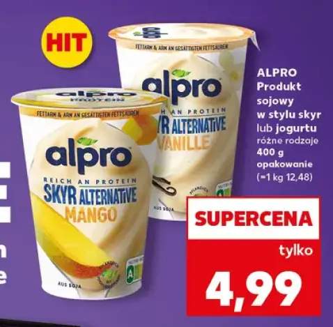 Produkt sojowy Alpro Skyr Alternative Mango