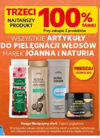 Artykuły do pielęgnacji włosów marek Joanna i Naturia +4 warianty
