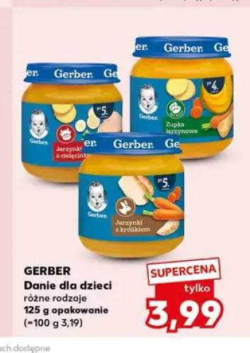 Danie dla dzieci Gerber jarzynki z cielęciną +2 warianty