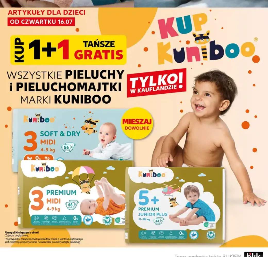 Pieluchy i pieluchomajtki marki Kuniboo +3 warianty