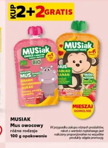 Mus owocowy Musiak jabłko banan