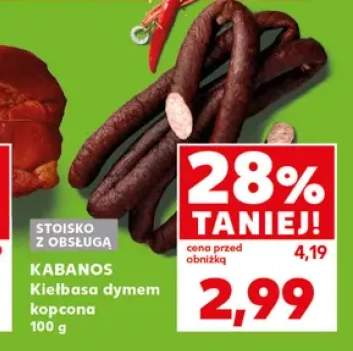 Kiełbasa dymem kopcona Kabanos