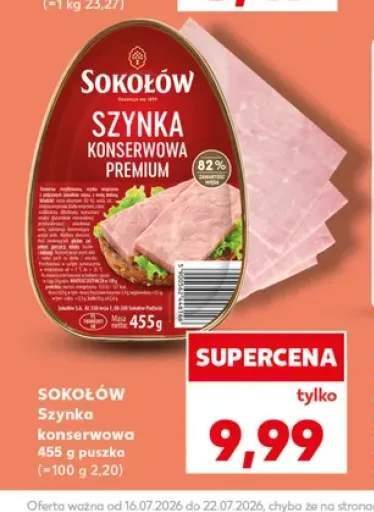 Szynka konserwowa Sokołów Premium