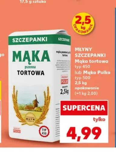 Mąka tortowa typ 450 Młyny Szczepanki