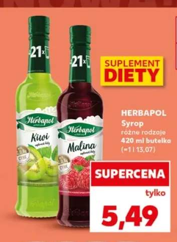 Syrop Herbapol o smaku kiwi