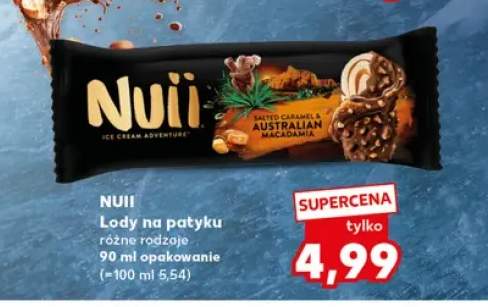 Lody na patyku Nuii Salted Caramel & Australian Macadamia 90 ml