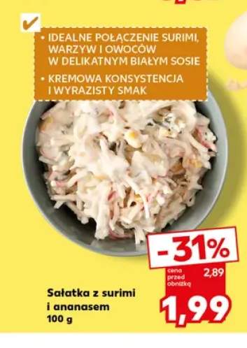 Sałatka z surimi i ananasem