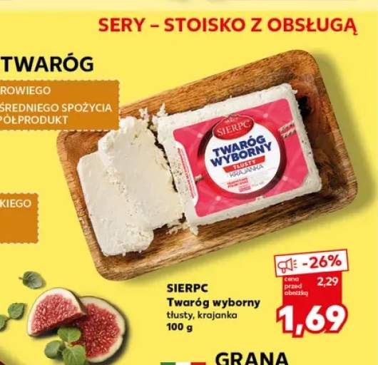 Twaróg wyborny tłusty krajanka Sierpc