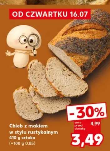 Chleb z makiem w stylu rustykalnym