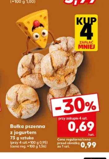 Bułka pszenna z jogurtem