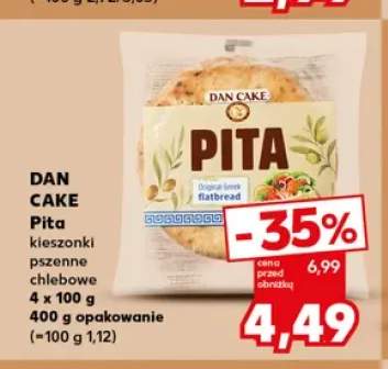 Pita kieszonki pszenne chlebowe Dan Cake