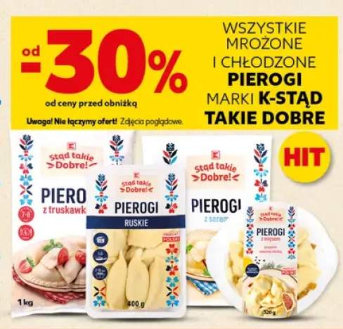Mrożone i chłodzone pierogi K-Stąd Takie Dobre +4 warianty