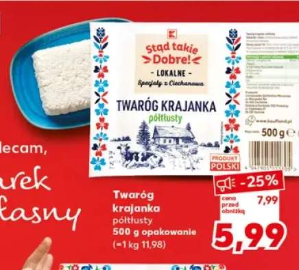 Tvaróg krajanka półtłusty K-Stąd Takie Dobre
