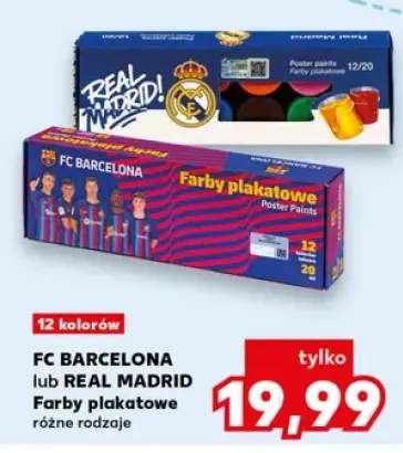 Farby plakatowe Real Madrid 12 kolorów +1 wariant