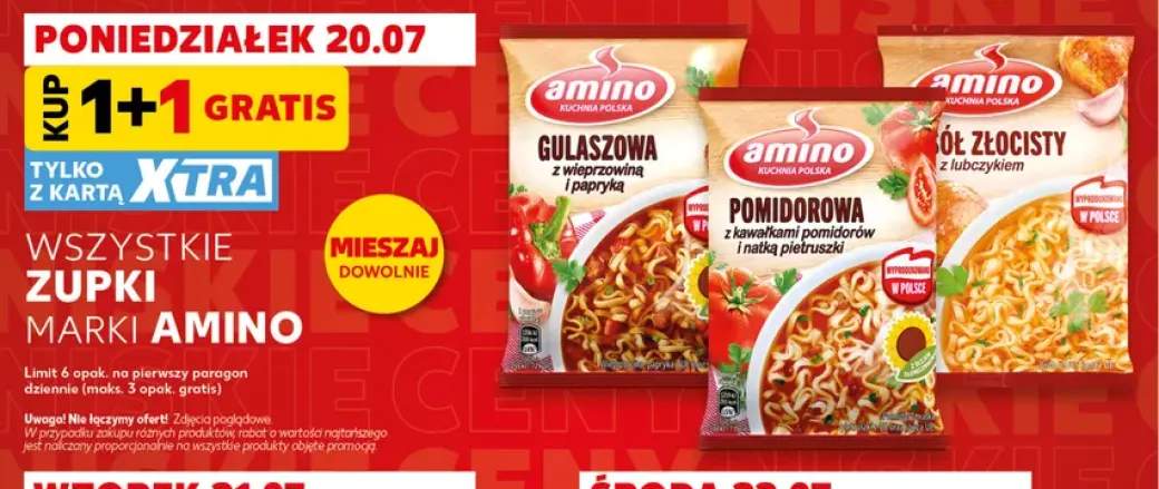 Zupki marki Amino +1 wariant