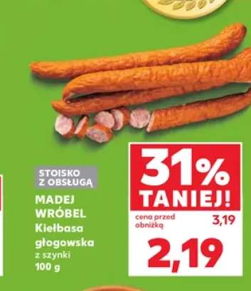 Kiełbasa głogowska z szynki Madej Wróbel