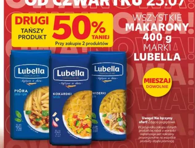 Makaron pióra Lubella +3 warianty