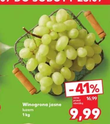 Winogrona jasne luzem
