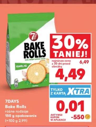 Chrupki chlebowe Bake Rolls 7Days