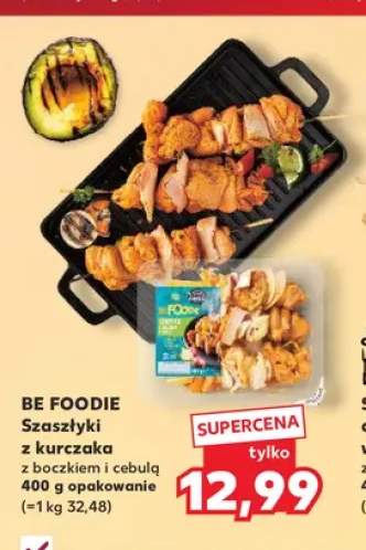 Szaszłyki z kurczaka z boczkiem i cebulą Be Foodie