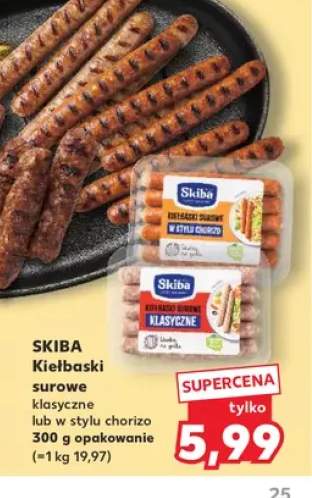 Kiełbaski surowe w stylu chorizo Skiba