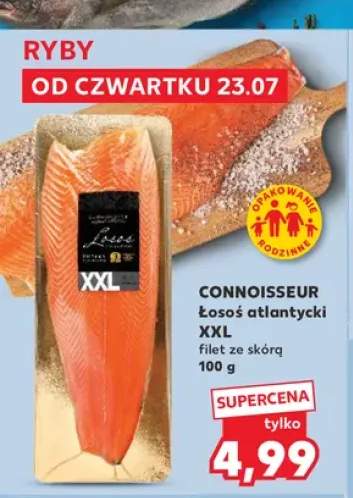 Łosoś atlantycki XXL filet ze skórą Connoisseur