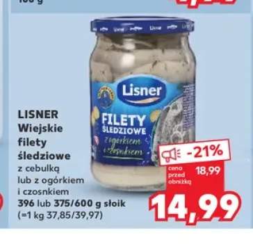 Wiejskie filety śledziowe z cebulką Lisner