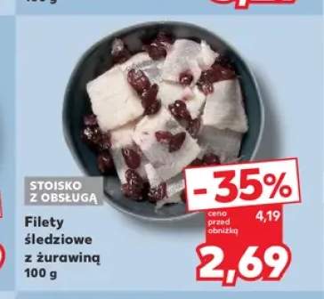 Filety śledziowe z żurawiną